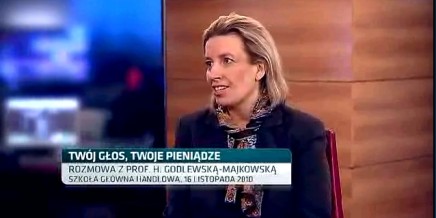 prof. dr hab. Hanna Godlewska-Majkowska w TVN CNBC